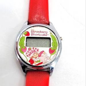 Vintage 1980’s Strawberry Shortcake Digital Watch Needs Battery Childs Size